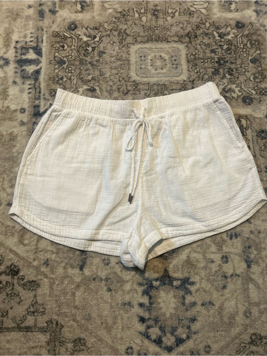 Calla Pants - Calla White Drawstring Women’s Lounge Shorts